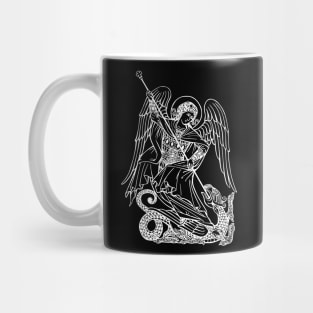 Saint Michael Archangel and the dragon Mug